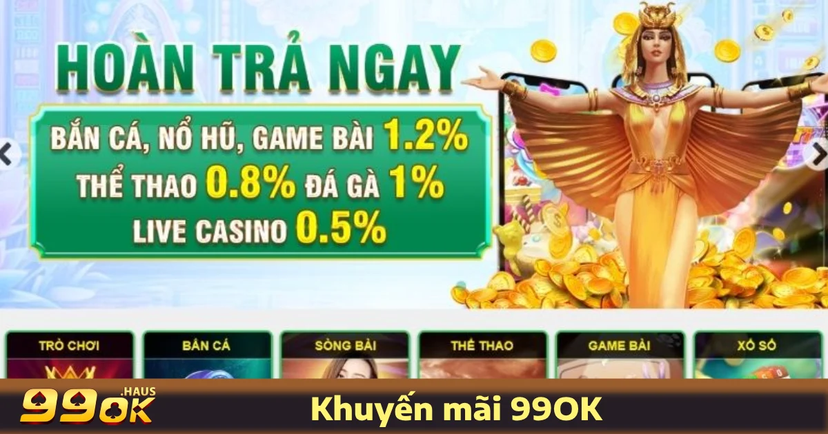 TRANG CHỦ 27 99OK chiêu đãi người chơi bằng loạt khuyến mãi hấp dẫn